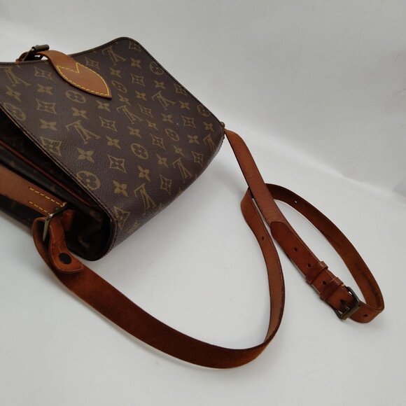 Authentic Louis Vuitton Cartouchiere GM Monogram Shoulder Bag 196-120425 - Picture 4 of 10